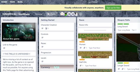 voxlblade classic trello